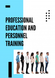 IN PRESS. PROFESSIONAL EDUCATION AND PERSONNEL TRAINING